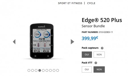 Garmin 520 plus performance bundle top