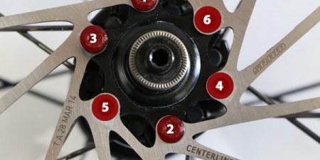 Montage disque ou rotor SRAM Centerline 6 trous