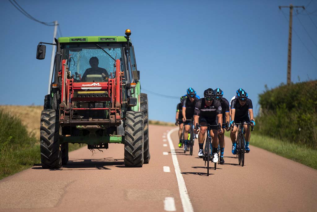 Rouler en groupe à vélo