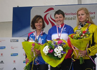 Entrainement cycliste au féminin