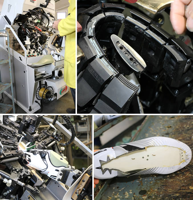 Fabrication d'une chaussure de vélo