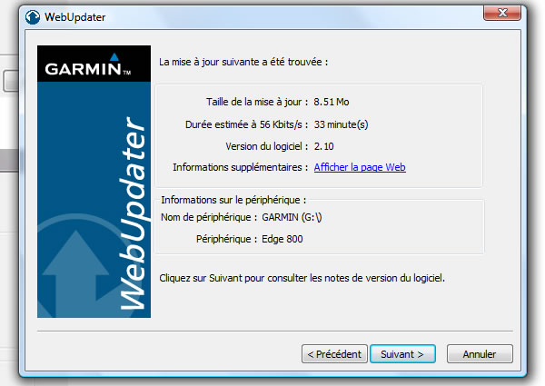 Garmin WebUpdater