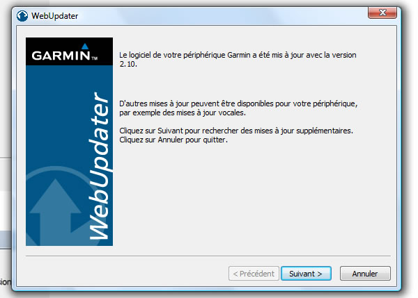 Garmin WebUpdater