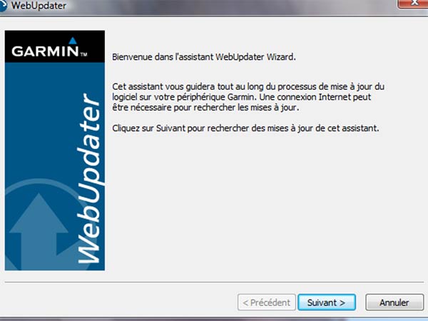 Garmin WebUpdater