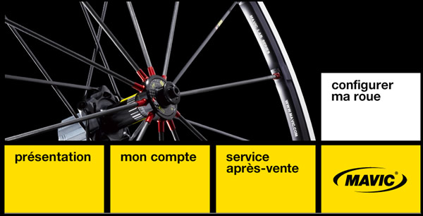 Mavic Lab : Configurateur de roues Mavic