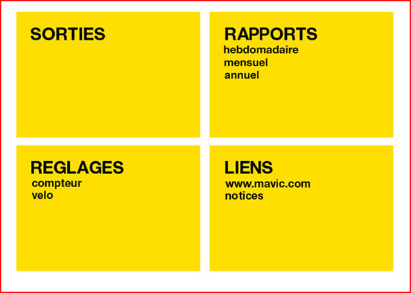 Logiciel Mavic Wintech Manager