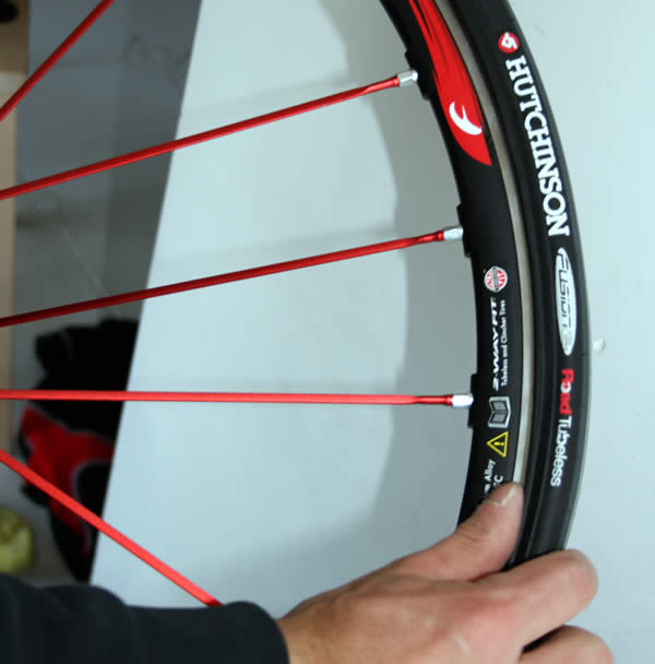 Montage pneu tubeless