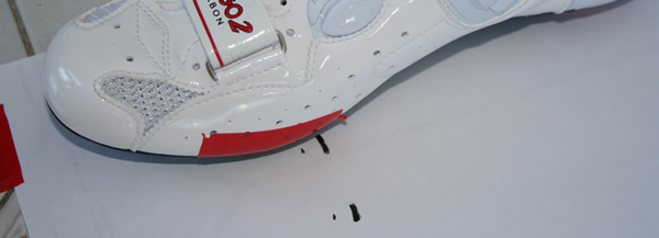 Prendre les côtes pour le montage des cales-pieds - Chaussures de vélo