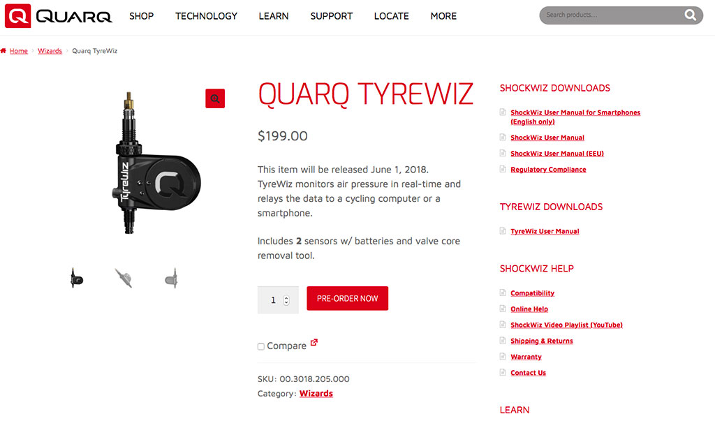 Quarq TyreWiz