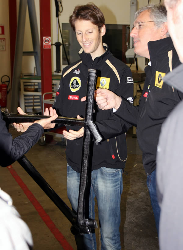 Romain Grosjean en visite chez Time