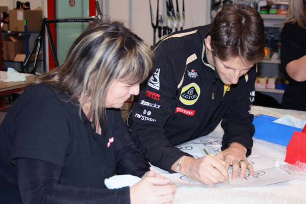 Romain Grosjean en visite chez Time