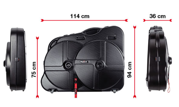 Dimensions de la valise de transport Scicon AeroTech Evolution TSA