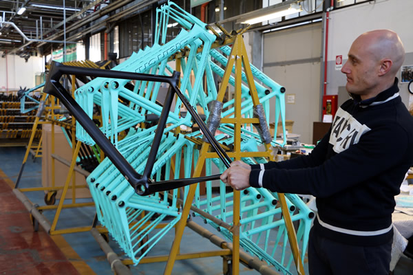 Visite de l'usine Bianchi à Milan !