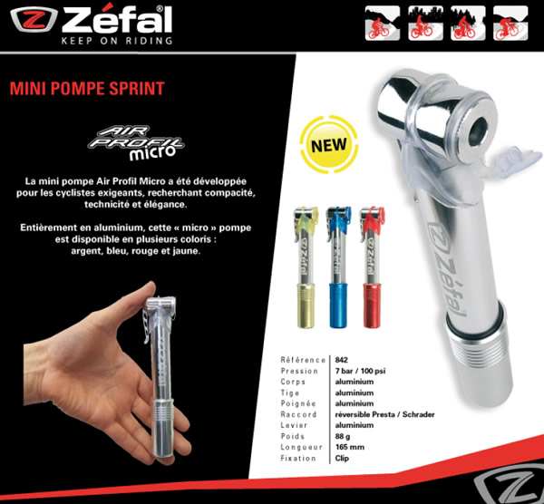 Pompe Zefal air profil micro