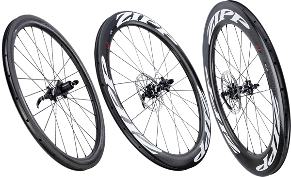 Roues vélo carbone Zipp 303 S pour freinage disque de 45mm de hauteur