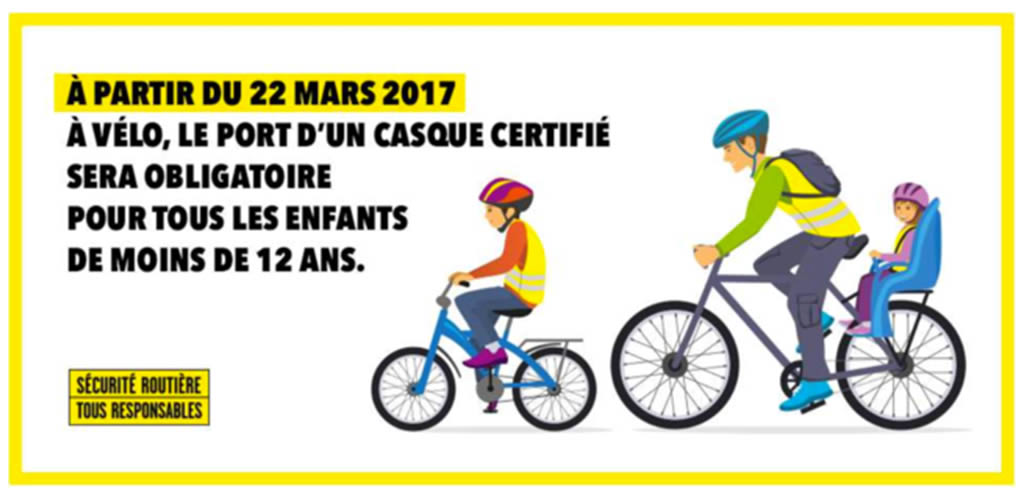 Port du casque obligatoire en mars 2017
